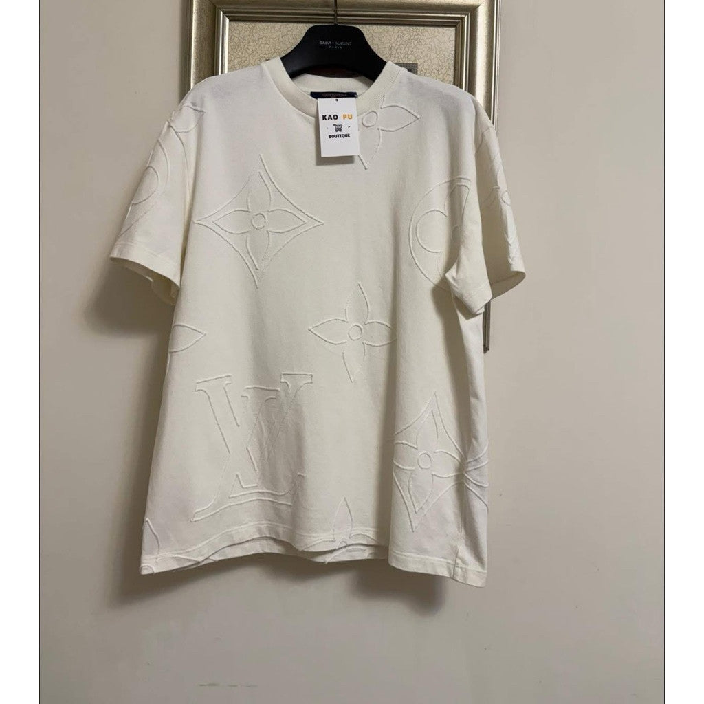 Louis Vuitton Marco刺繡老花Tee（請先確認商品描述謝謝）