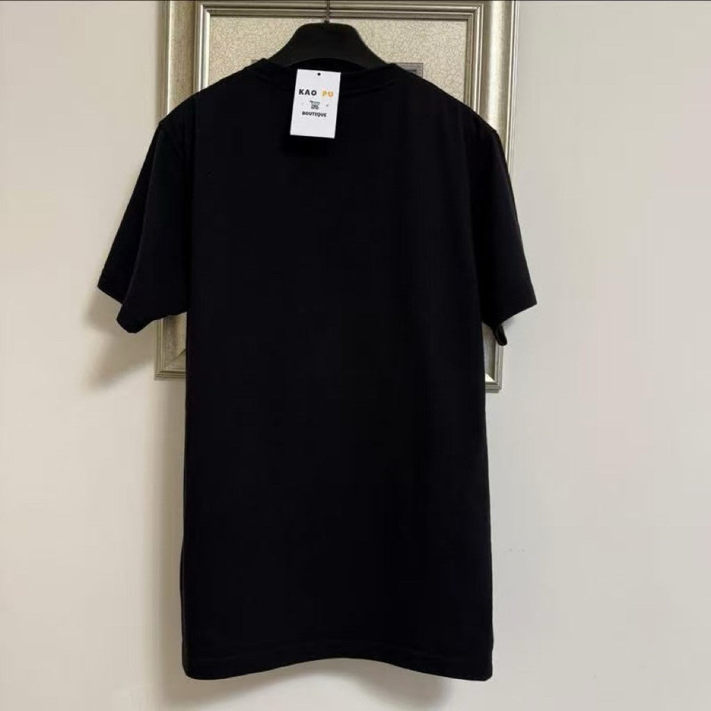 Dior 黑色Couture刺繡方牌Logo Tee（請先確認商品描述謝謝）