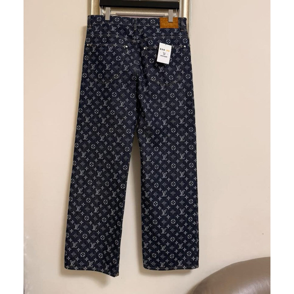 Louis Vuitton 滿版老花珍珠牛仔褲（請先確認商品描述謝謝）