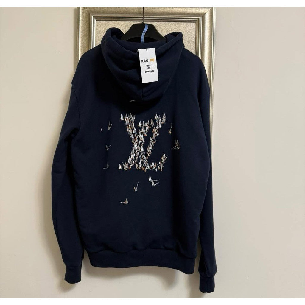 Louis Vuitton 刺繡帆船Regatta Logo Hoodie （請先確認商品描述謝謝）