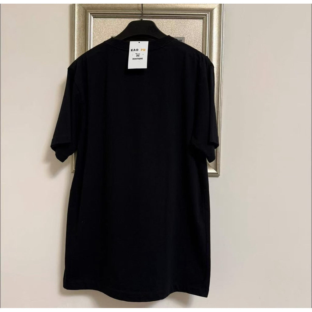 Dior 黑色Couture領口方牌Logo Tee（請先確認商品描述謝謝）