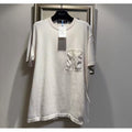 Louis Vuitton 拼接尼龍老花針織Tee（請先確認商品描述謝謝）