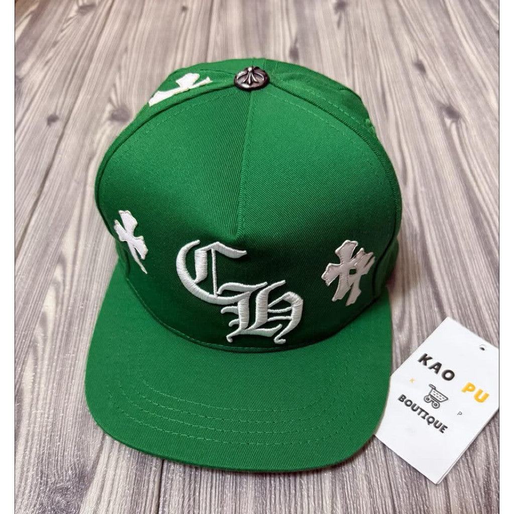 Chrome Hearts綠色貼皮十字SnapBack Hat（請先確認商品描述謝謝）