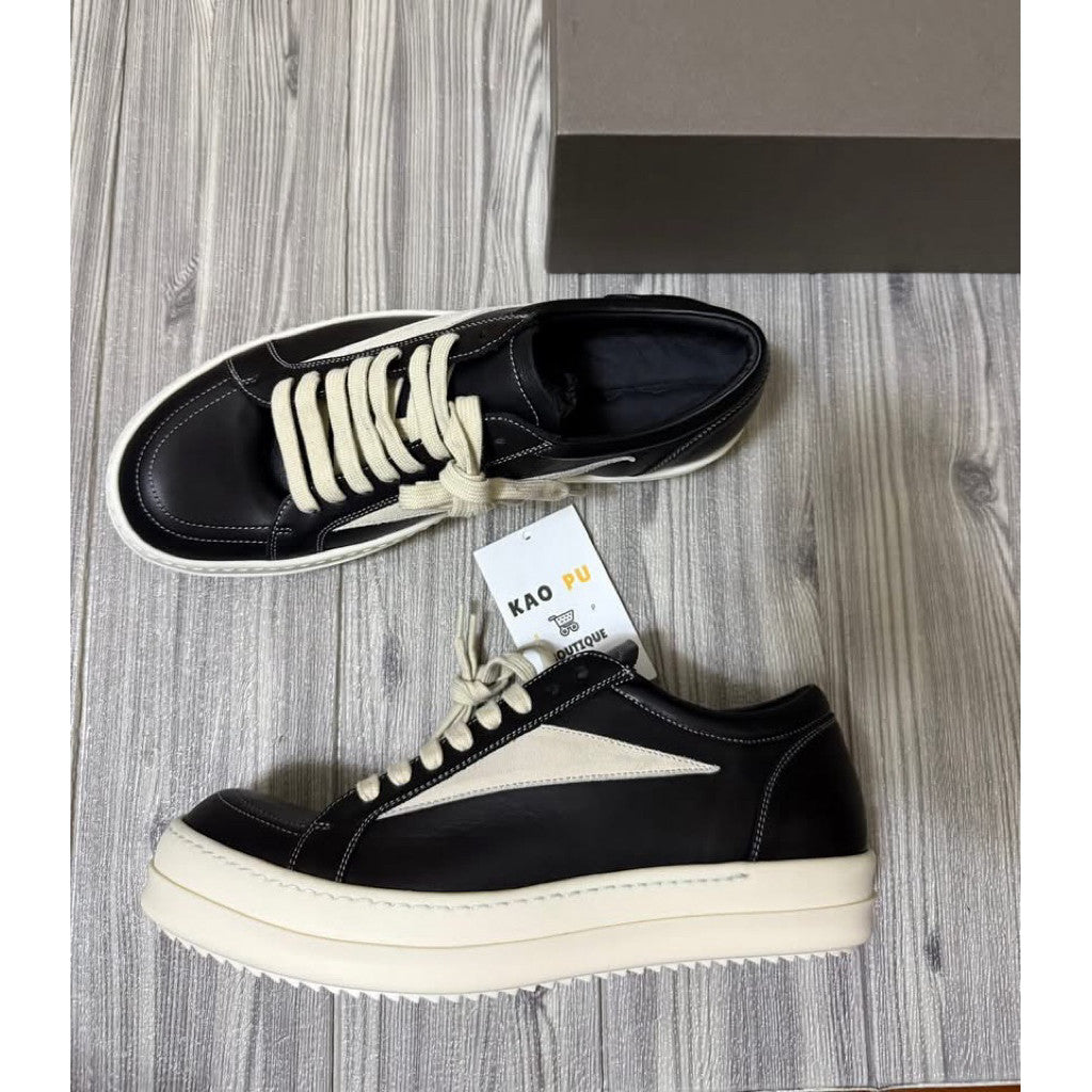 Rick Owens 主線皮革Vintage Sneakers（請先確認商品描述謝謝）