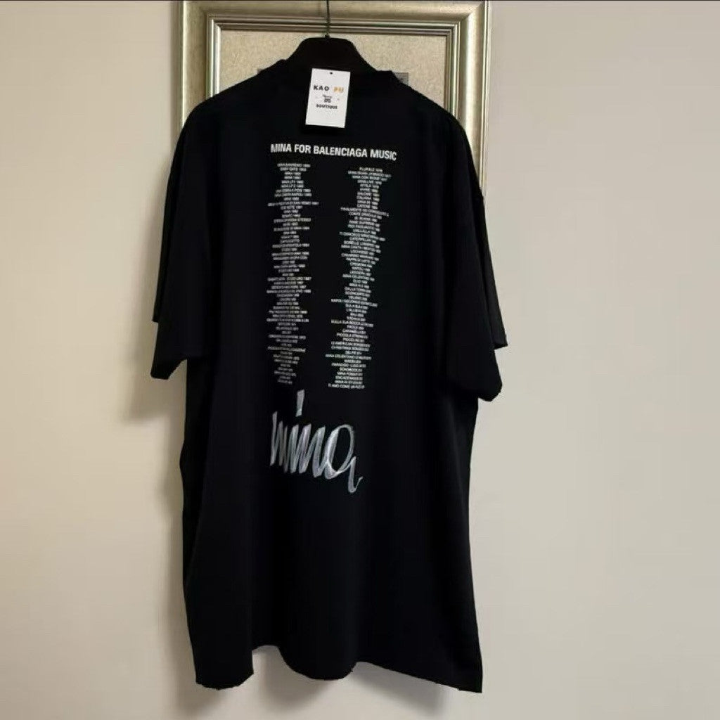 Balenciaga 黑色聯名Logo Tee Limit Edition（請先確認商品描述謝謝）