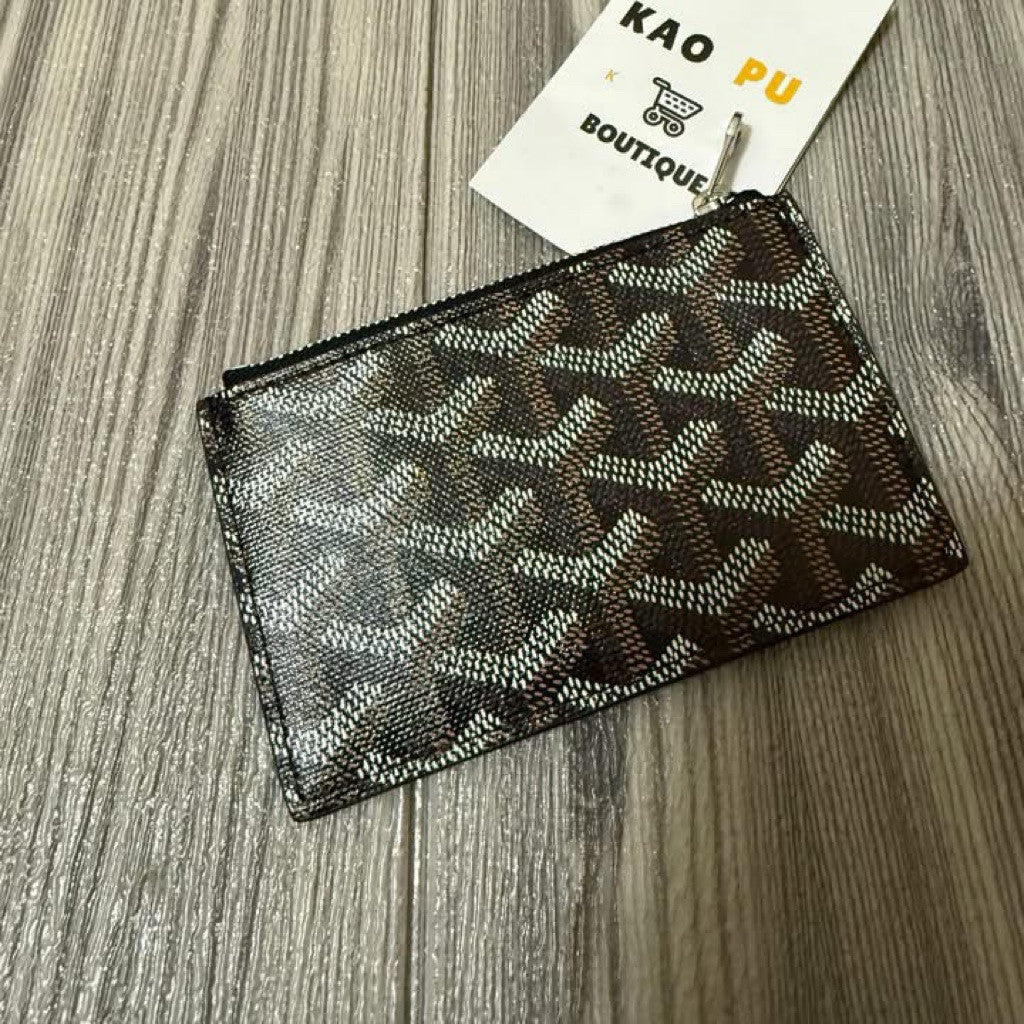 Goyard 塗鴉四葉草拉鏈零錢包卡夾（請先確認商品描述謝謝）